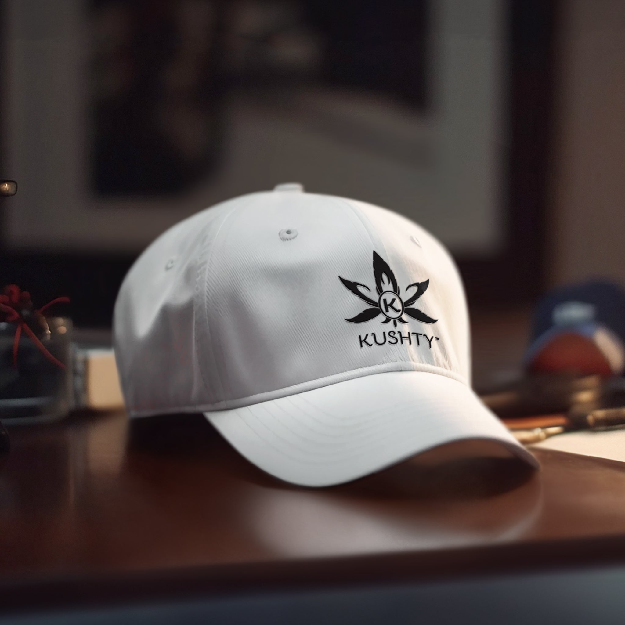 Kushty Unisex Hat White