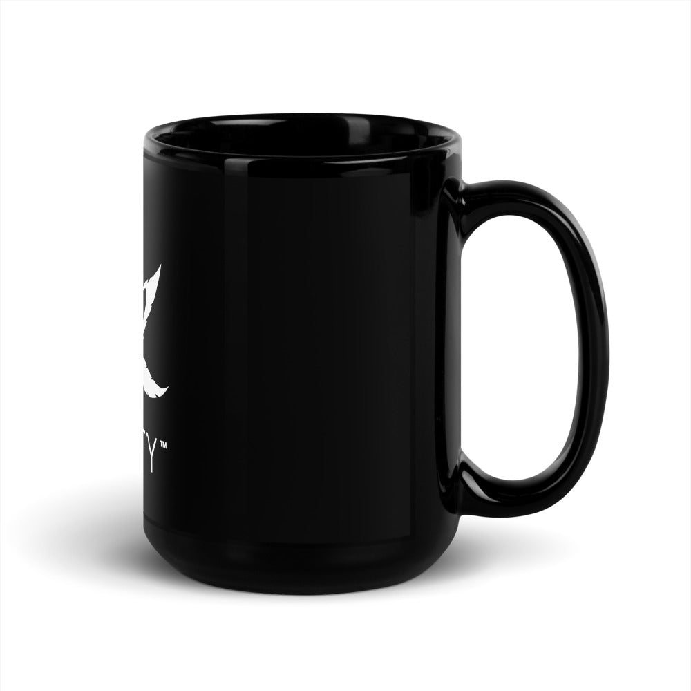 Kushty Black Glossy Mug