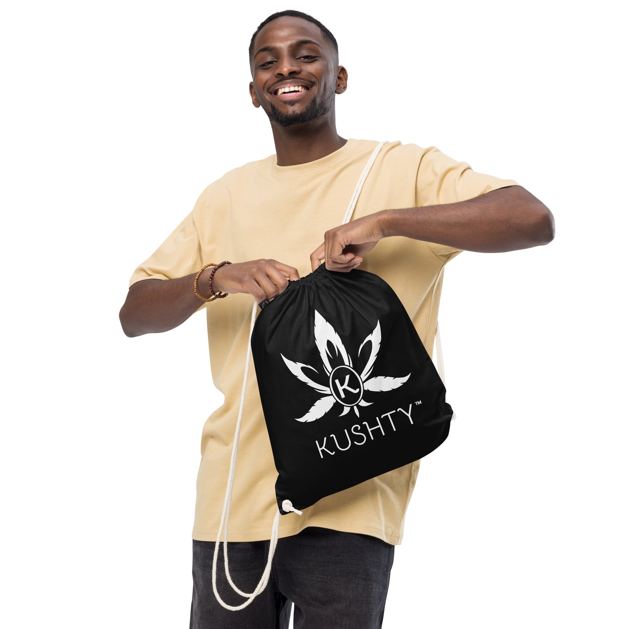 Kushty Organic cotton drawstring bag