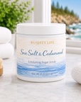 Sea Salt & Cedarwood- Kelp Infused Exfoliating Sugar Scrub