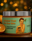 Sugar Scrub Orange & Pineapple - Botanical Infused Tropical Oasis Sugar Glow
