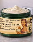 Body Butter- Black Raspberry & Vanilla - Botanical Infused Skin Renewal- Bronzer