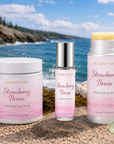 Strawberry Breeze Glow Set- Scrub, Moisturizing Stick & Roll-On