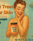 Sugar Scrub Orange & Pineapple - Botanical Infused Tropical Oasis Sugar Glow