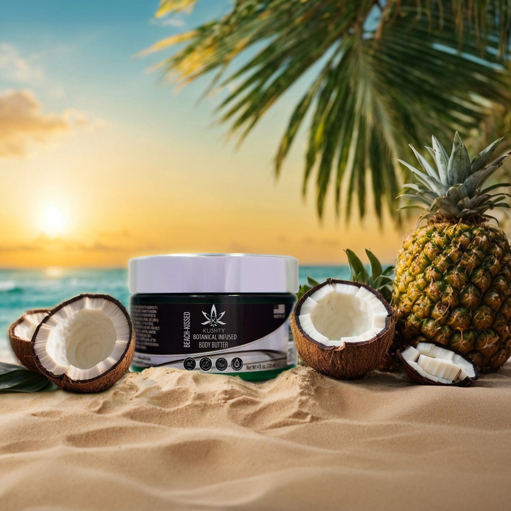 Body Butter &quot; Beach Kissed&quot; - Botanical Infused Skin Renewal