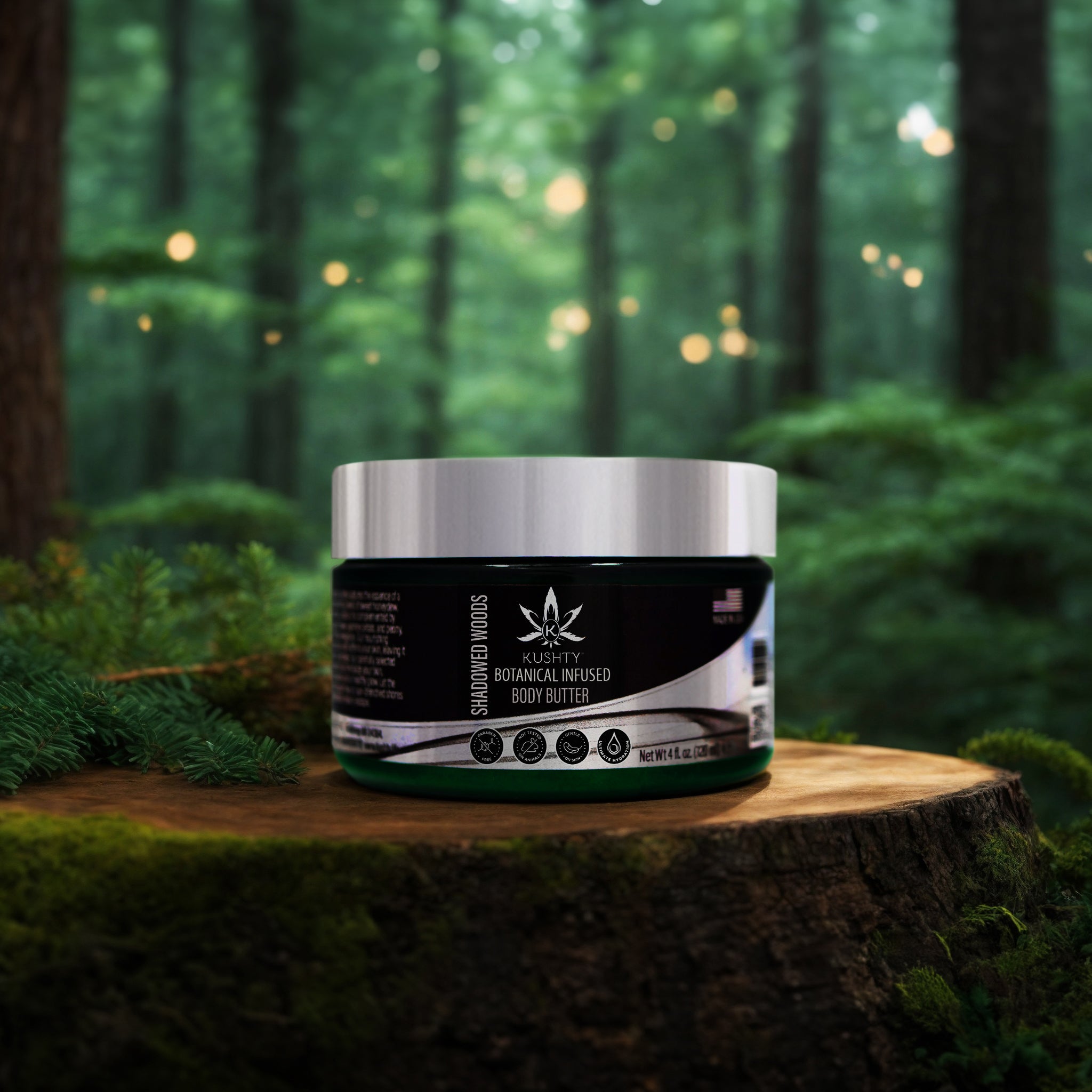 Body Butter &quot;Shadowed Woods&quot; - Botanical Infused Skin Renewal