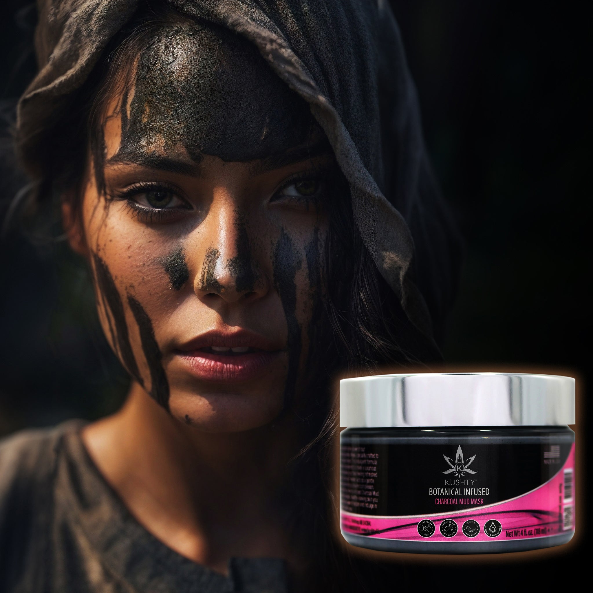 Charcoal Mud Mask - Botanical Infused Deep Cleanse Purifier