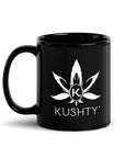 Kushty Black Glossy Mug