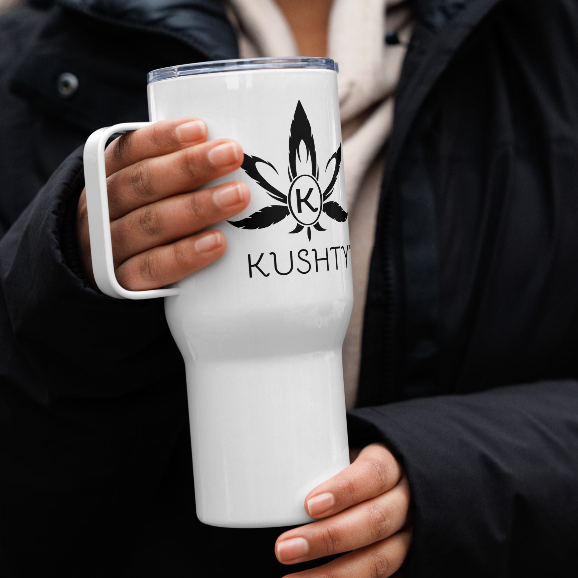 Kushty Travel mug with a handle
