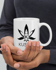 Kushty White glossy mug